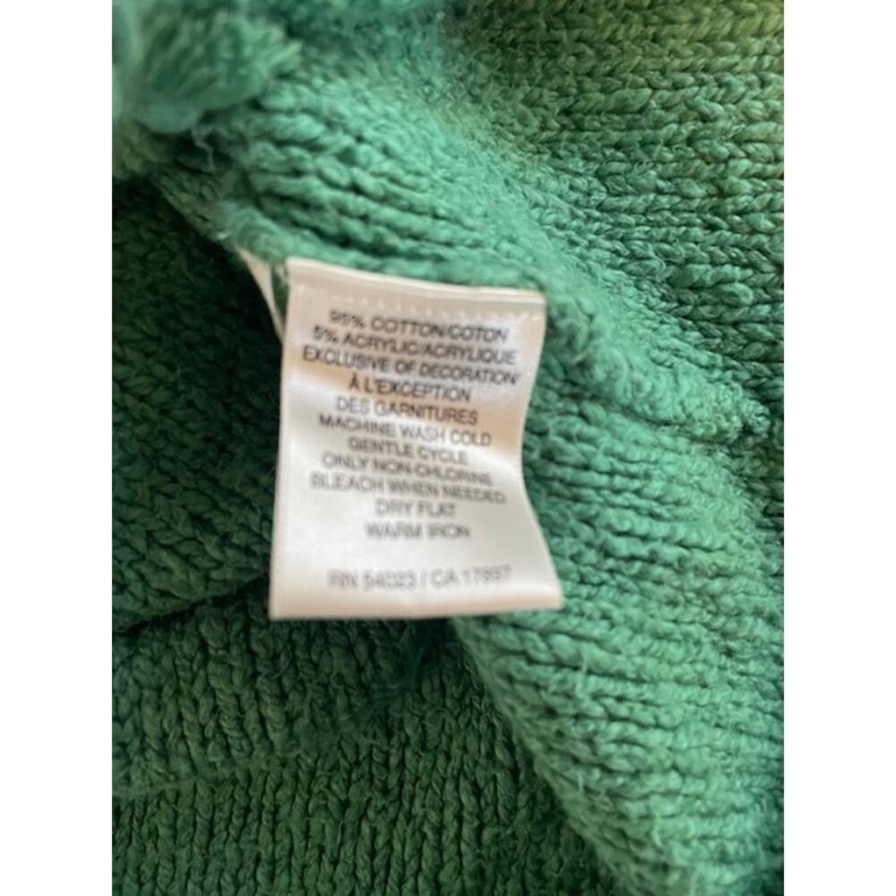 Old Navy Women's Size Medium Sweater Hoodie Green Cotton Blend - Picture 6 of 6